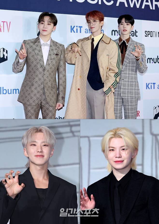 세븐틴 부석순. 세븐틴 호시와 우지. (사진출처=IS포토)