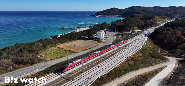 삼척시에 위치한 근덕역을 지나는 ITX-마음/자료=국토교통부 제공