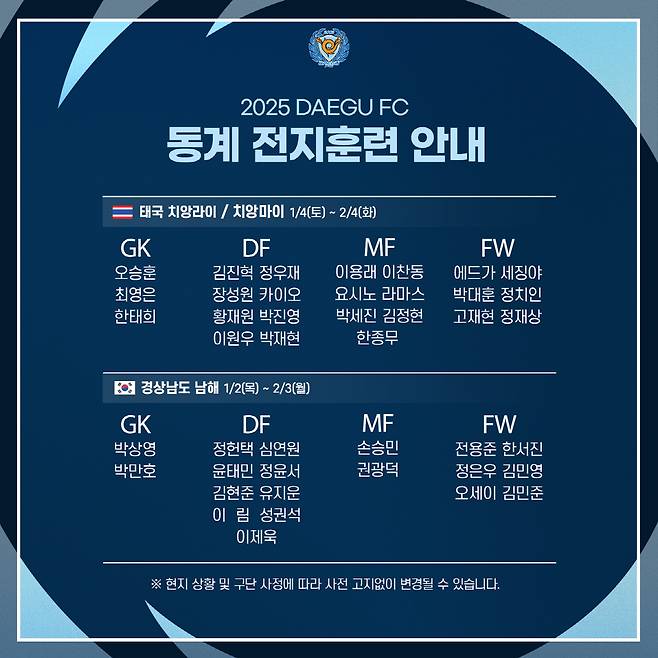 사진제공=대구FC
