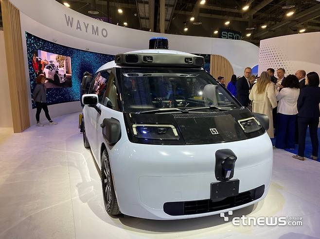 웨이모와 지커가 개발한 로보택시 RT. 라스베이거스=정치연 기자