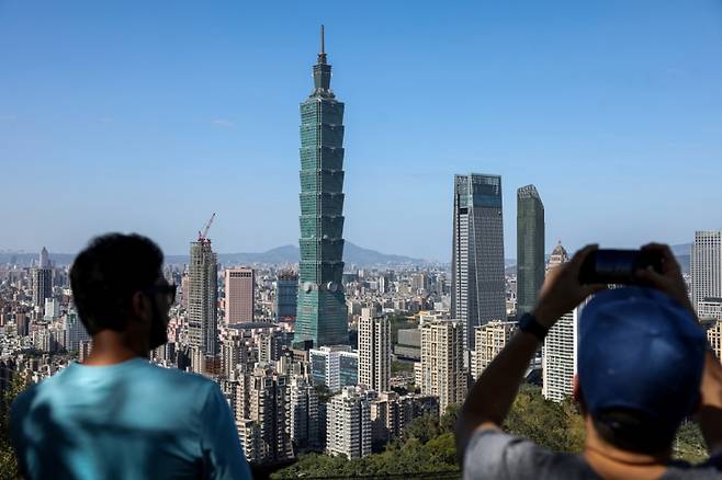 지난해 11월29일 대만 타이베이의 모습./사진=AFP