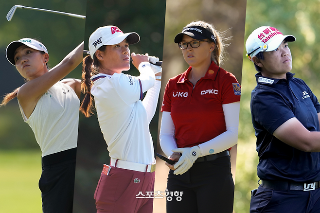 한화 라이프플러스 인터내셔널 크라운이 최초로 월드팀을 구성해 출전권을 주기로 했다. 월드팀 출전이 유력한 리디아 고, 셀린 부티에, 브룩 헨더슨, 젠베이윈(이상 왼쪽부터).|한화 라이프플러스 인터내셔널 크라운 조직위 제공