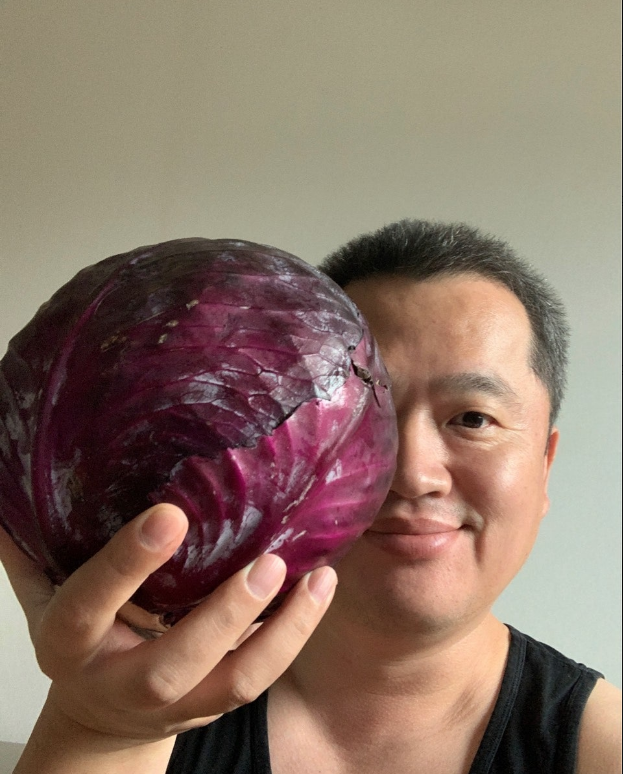 양배추와 필자. 오른쪽이 말록