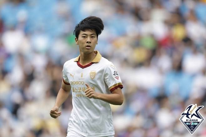 포항 스틸러스 유소년 팀에서 성장해 프로에 데뷔한 김준호. 사진=한국프로축구연맹