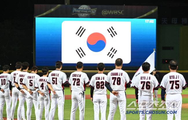 지난해 11월 프리미어12 대회에 참가한 야구 대표팀. 스포츠조선DB