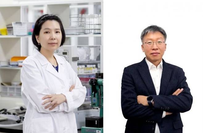 박문정 교수와 김진동 대표이사. 포스코청암재단 제공