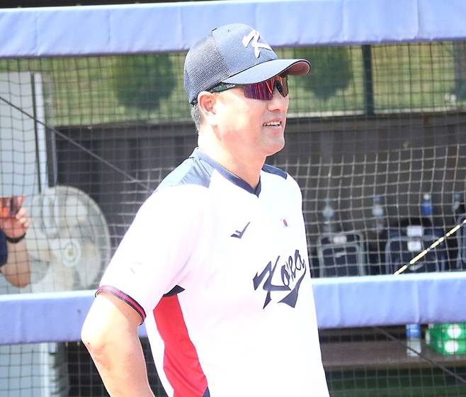 부산고 박계원 감독이 작년 대표팀을 이끌 당시의 모습. 사진=전상일 기자