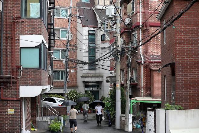 서울 소재 대학 인근 원룸 밀집 지역의 모습. 사진=뉴시스