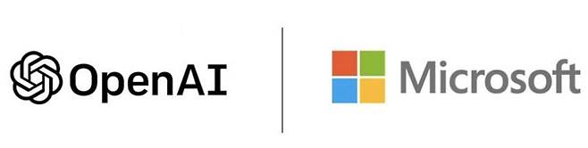 오픈AI와 마이크로소프트 로고. 마이크로소프트 블로그 출처.