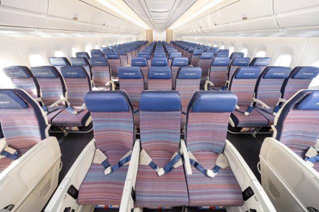 대한항공 A350-900 이코노미클래스 내부. 대한항공 제공