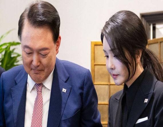 윤석열 대통령과 그의 부인 김건희 여사. 사진=대통령실