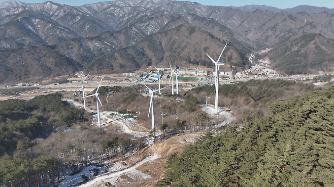 강원도 인제군 용대풍력발전단지