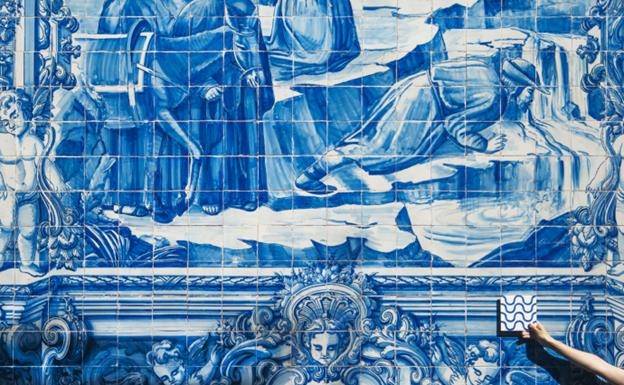 포르투의 파란 타일 사진 출처 : 에두아르도 아이레스 홈페이지 캡처