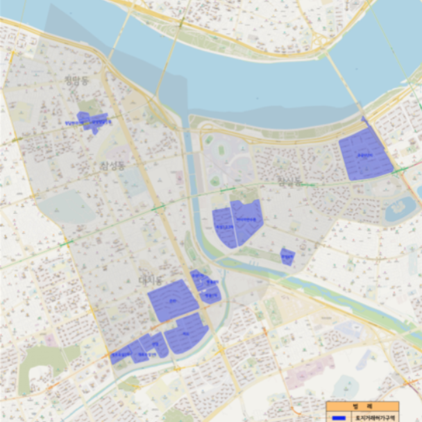 토지거래허가구역 지정 범위. 서울시 제공