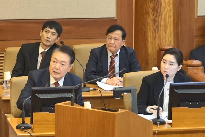 발언하는 윤석열 대통령. 연합뉴스