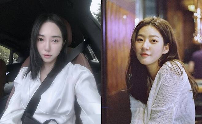 그룹 AOA 출신 권민아, 배우 고(故) 김새론. /뉴시스