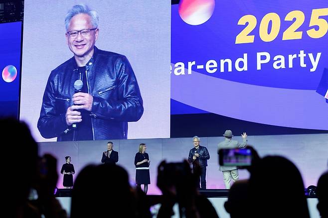 2025년 1월17일 타이베이에서 열린 한 행사에 참석한 엔비디아 CEO 젠슨 황. ⓒAFP PHOTO