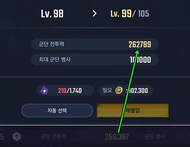 ▲ 군단 레벨이 하나씩 오를 때마다 손쉽게 전투력을 끌어올릴 수 있다