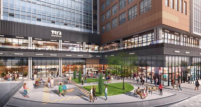 <현대 테라타워 시흥시청역 상업시설 투시도 / 제공: 현대엔지니어링>