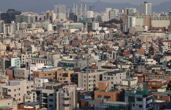 지난해 12월 서울 광진구 자양동 일대 빌라 모습. 뉴스1