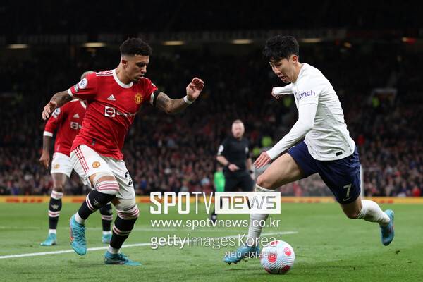 ▲ 맨체스터 유나이티드의 홈경기장인 올드 트래포드에서 뛰었던 토트넘 홋스퍼 주장 손흥민.