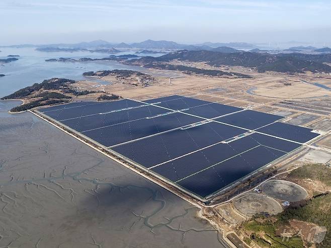 신안 안좌면 태양광발전소 (신안군 제공/자료사진)/뉴스1 ⓒ News1 김태성 기자