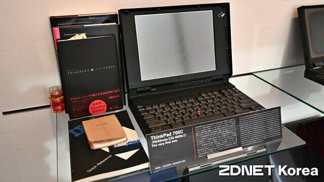 1992년 10월 출시된 씽크패드 700C. (사진=지디넷코리아)