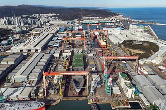 HD현대중공업 울산조선소. HD현대중공업 제공
