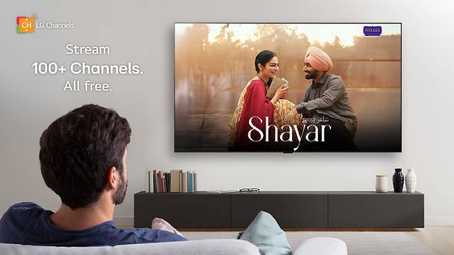 LG전자의 FAST(광고 기반 무료 스트리밍) 서비스인 ‘LG 채널’이 인도에서 최근 채널 수 100개를 돌파했다. <LG전자>