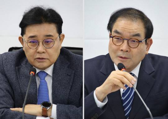 새미래민주당 전병헌(왼쪽부터) 당대표와 남평오 사무총장.<새미래민주당 홈페이지 사진 갈무리>