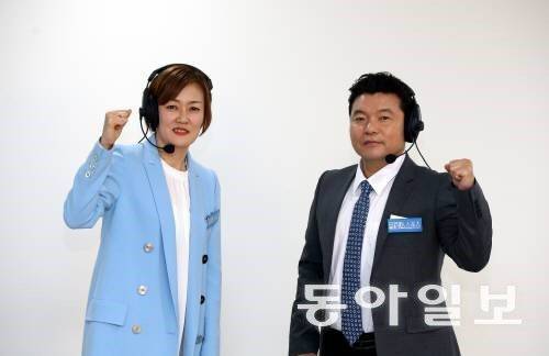 2016 서울국제마라톤 및 동아마라톤대회 해설자로 나선 육상 레전드 임춘애(왼쪽)와 황영조. 동아일보 DB