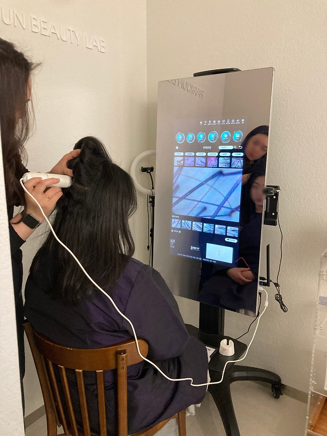 AI 두피 진단/사진=김지은 여행+ 기자