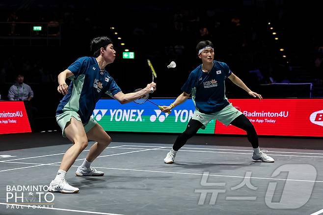배드민턴 남자복식 서승재-김원호가 전영오픈 정상에 올랐다. (대한배드민턴협회 제공)