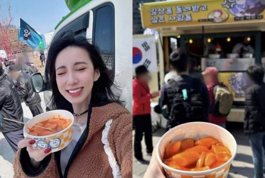 대만 걸그룹 출신 배우 황차오신이 서울 광화문 광장에서 열린 집회에서 찍은 사진. 황차오신 인스타그램 캡처