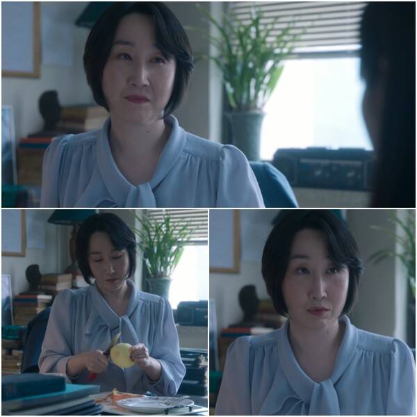 ▲ '폭싹 속았수다'에서 아이유가 재학중인 서울대학교 교수로 특별한 출연한 김국희. 제공|넷플릭스