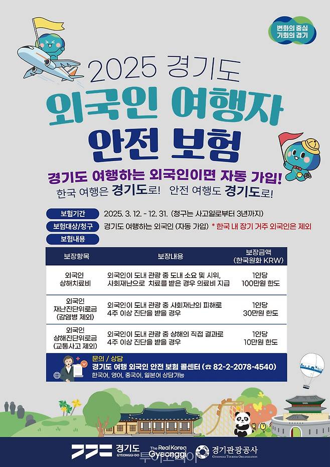 외국인여행자 안전보험/사진-경기관광공사