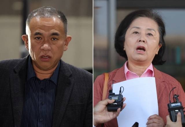 명태균(왼쪽 사진)씨와 김영선 국민의힘 전 의원. 연합뉴스
