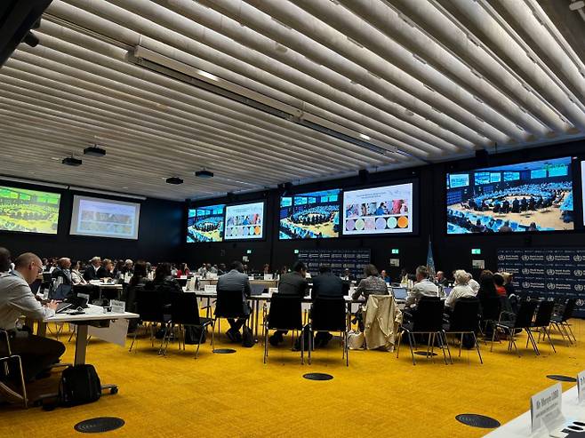 큐리언트가 WHO(세계보건기구) 주관 국제회의에서 텔라세벡의 임상 중간결과를 발표했다. /사진=동구바이오제약