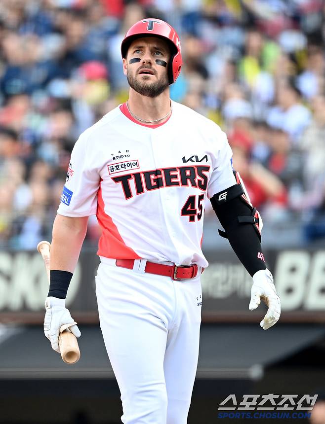 22일 광주KIA챔피언스필드에서 열린 NC와 KIA의 개막전, KIA 위즈덤이 타격을 하고 있다. 광주=허상욱 기자wook@sportschosun.com/2025.03.22/