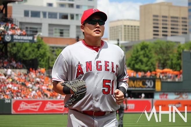 (최지만은 지난 2016년 LA 에인절스 소속으로 메이저리그에 데뷔했다)