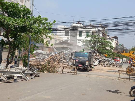 30일 미얀마 만달레이의 한 주택가에서 지진으로 인해 건물이 무너져 있다. 사진 조성현 만달레이 한인회 회장 제공