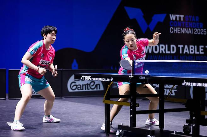 신유빈과 유한나. WTT 페이스북