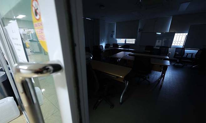 30일 서울 종로구 서울대학교 의과대학의 한 회의실 모습. 뉴시스