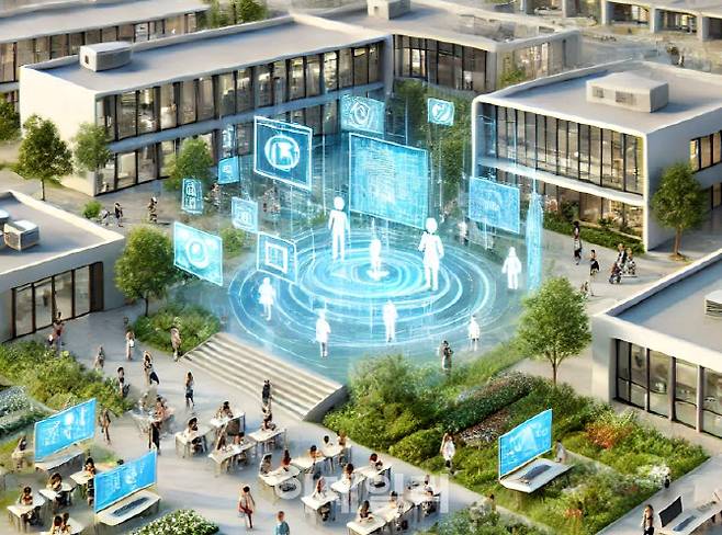 Chat GPT가 구현한 경기온라인학교 상상도.(사진=경기도교육청)