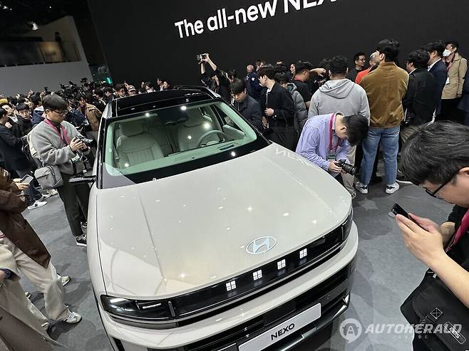 현대차가 2025 서울모빌티쇼에서 2세대 '디 올 뉴 넥쏘'를 공개했다. (오토헤럴드 김훈기 기자)