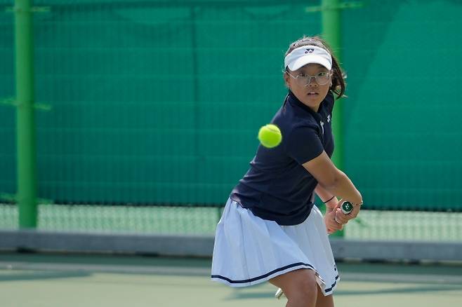 여자단식 4강에 오른 김래윤(사진/김도원 기자)