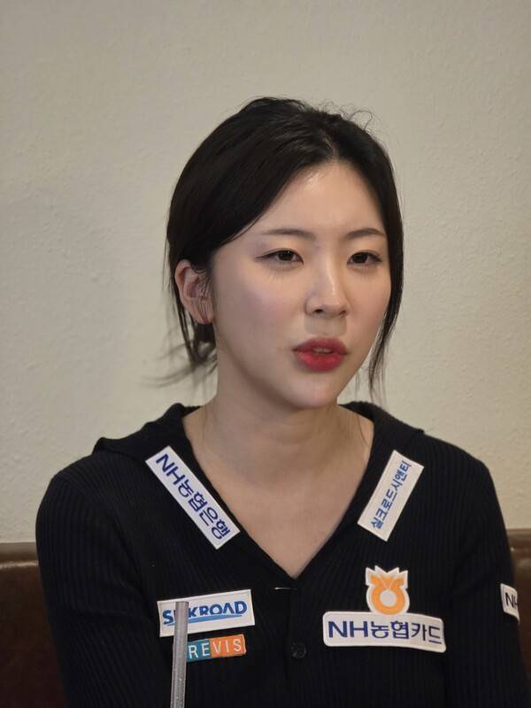 정수빈이 3월 제주 한라체육관 근처의 카페에서 한겨레와 인터뷰하고 있다. 김창금 기자