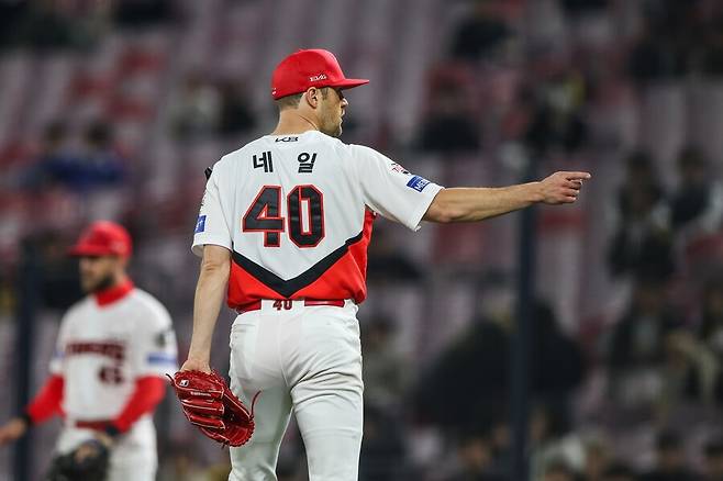 ▲ 네일은 올 시즌 첫 18이닝에서 모두 무실점을 기록하는 등 지난해 시즌 막판 성적을 합쳐 선발 6경기 34이닝 연속 무실점 역투를 이어 가고 있다 ⓒKIA타이거즈