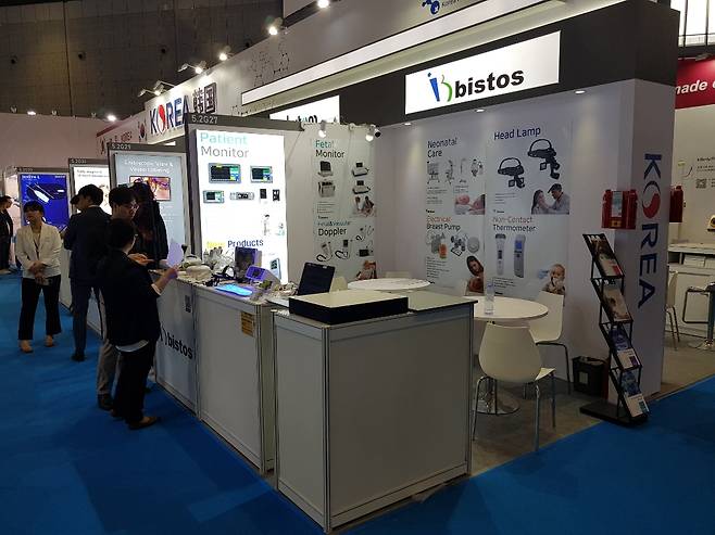 중국 상하이 국제 의료기기 전시회(CMEF 2025)에 마련된 비스토스 부스 /사진제공=비스토스