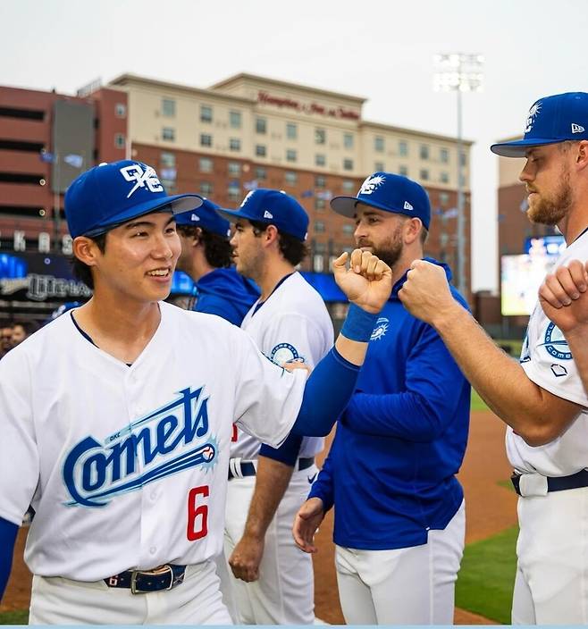 ▲ 트리플A에서 계속해 미국 야구와 바뀐 타격폼에 적응하고 있는 김혜성 ⓒ오클라호마시티 코메츠